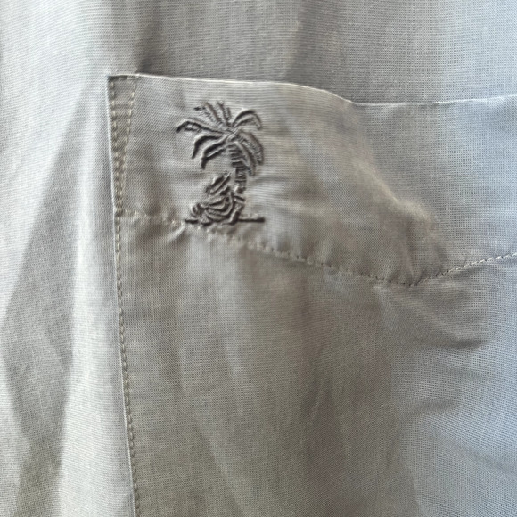 SOLITUDE Men's Blue Button Front Casual Shirt Modal Rayon Soft Lightweight XXL - Picture 5 of 7